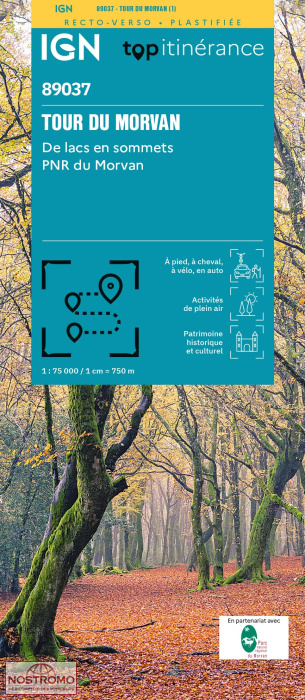 TOUR DU MORVAN | IGN hiking map