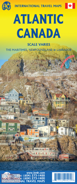 CANADA ATLANTIQUE | carte touristique ITMB