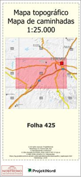 425 ESTREMOZ | carte topographique Projektnord