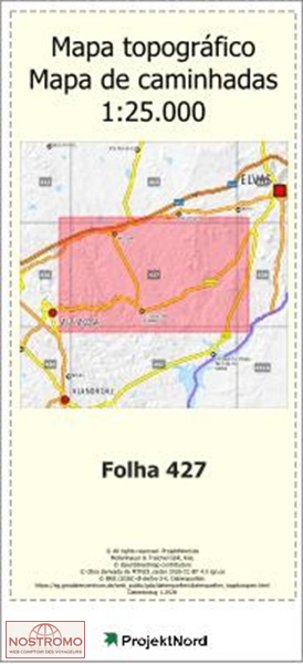 427 TERRUGEM (ELVAS) | carte topographique Projektnord