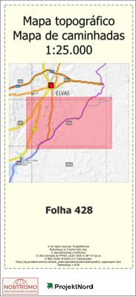 428 CASAS NOVAS (ELVAS) | carte topographique Projektnord