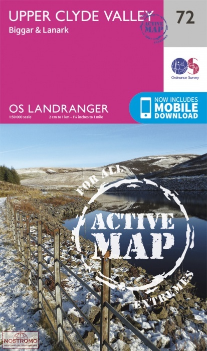 072 UPPER CLYDE VALLEY - BIGGAR & LANARK | OS hiking map