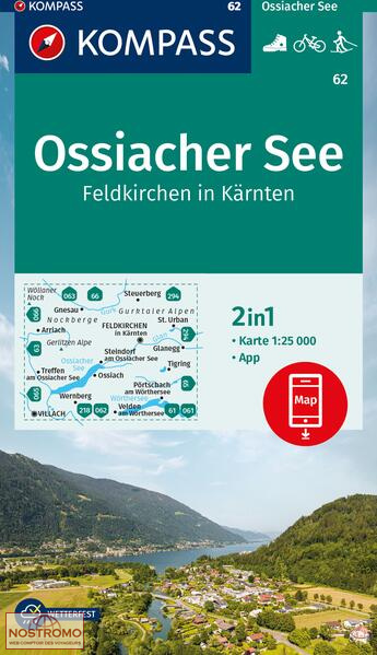 OSSIACHER SEE 62 | carte de randonnée Kompass