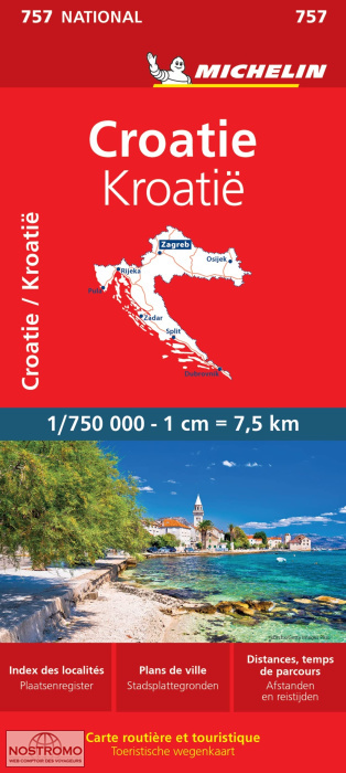 CROATIA 757 | Michelin road map