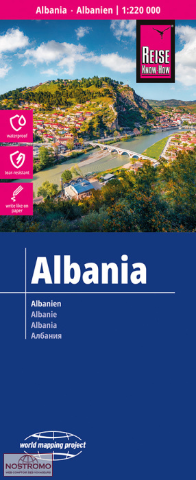ALBANIE | carte routière Reise Know-How