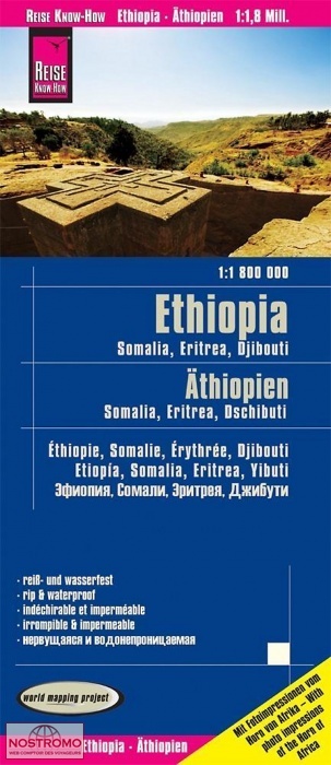 ETHIOPIA - SOMALIA - ERITREA - DJIBOUTI | Reise Know How road map