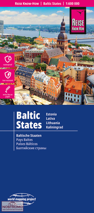 ÉTATS BALTES | carte routière Reise Know-How
