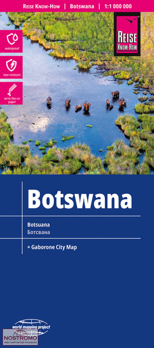 BOTSWANA | carte routière Reise Know-How