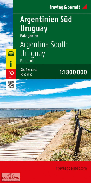 ARGENTINA SOUTH - URUGUAY | Freytag & Berndt travel map