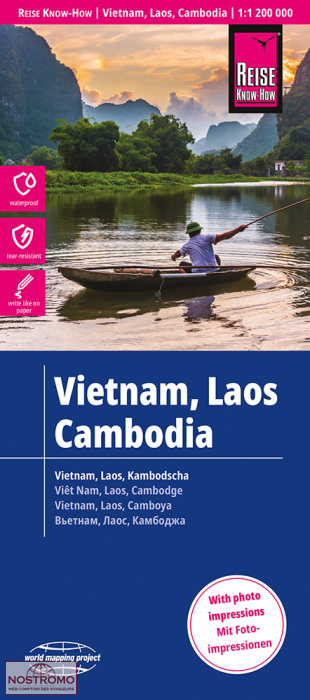 VIETNAM - LAOS - CAMBODIA | Reise Know-How road map