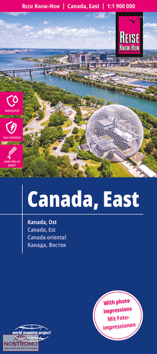 CANADA EST | carte routière Reise Know-How