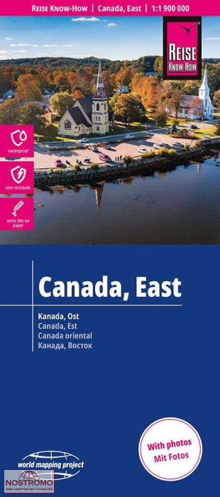 CANADA EST | carte routière Reise Know-How