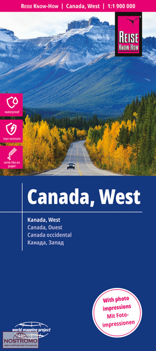 CANADA WEST | Reise Know-How road map
