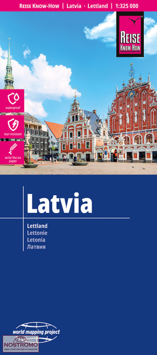 LETTONIE | carte routière Reise Know-How