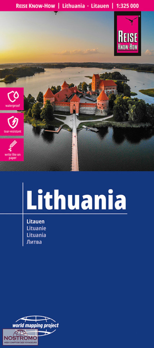LITUANIE | carte routière Reise Know-How