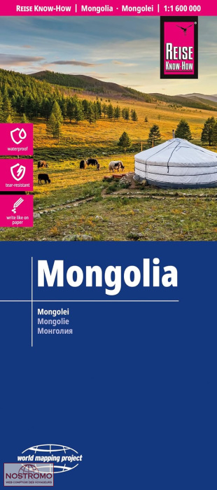 MONGOLIA | Reise Know-How road map