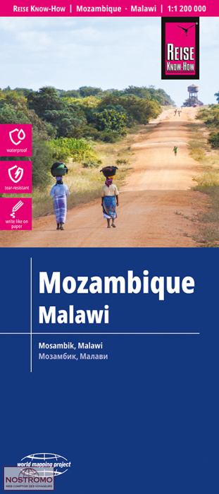 MOZAMBIQUE - MALAWI | carte routière Reise Know-How