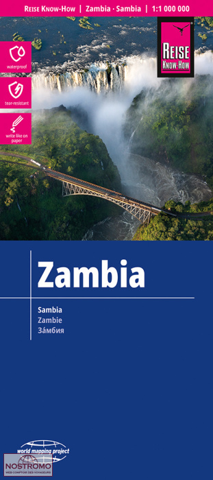 ZAMBIE | carte routière Reise Know-How