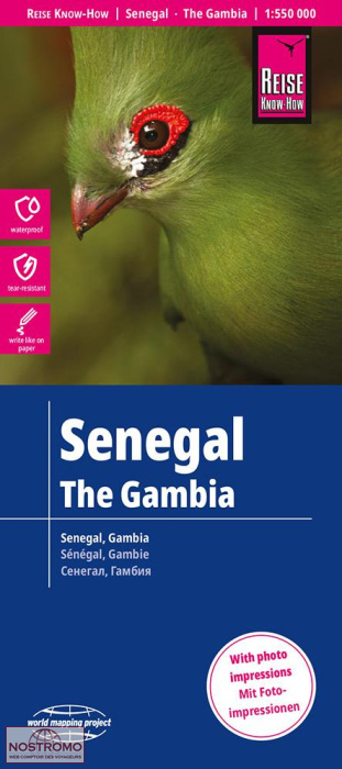 SENEGAL - GAMBIA | Reise Know-How road map