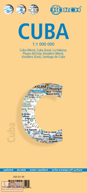 CUBA | carte touristique Borch