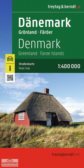 DANEMARK - GROENLAND - ILES FÉROÉ | carte routière Freytag & Berndt