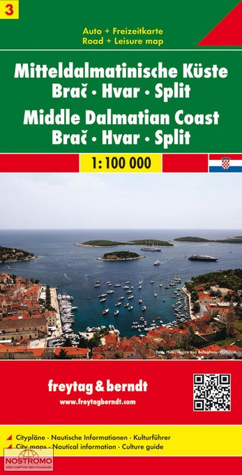 3 DALMATIAN COAST | Freytag & Berndt road map