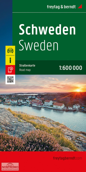 SUÈDE | carte routière Freytag & Berndt