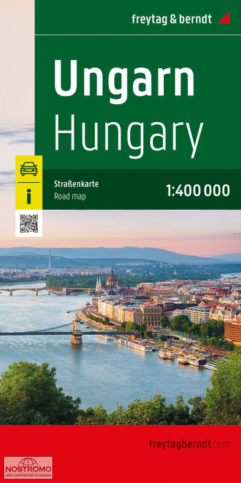 HONGRIE | carte touristique Freytag & Berndt