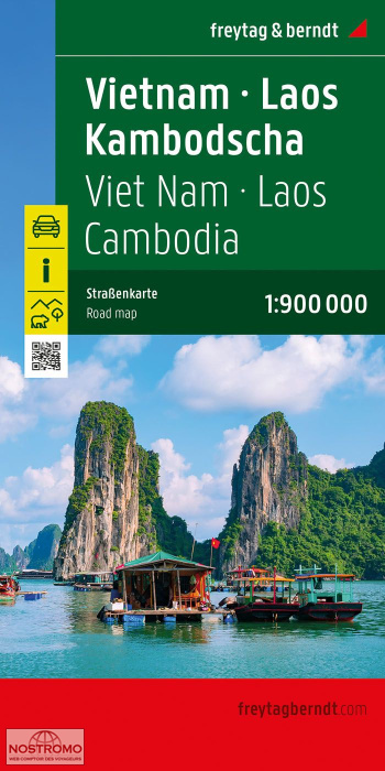 VIETNAM - LAOS - CAMBODIA | Freytag & Berndt road map