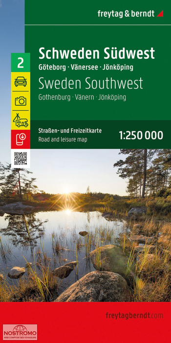 2 SUÈDE SUD-OUEST | carte routière Freytag & Berndt
