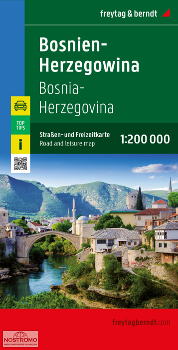 BOSNIA-HERZEGOVINA | Freytag & Berndt road map