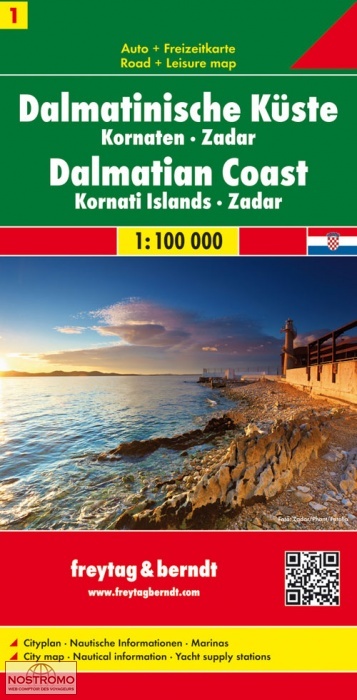 1 DALMATIAN COAST | Freytag & Berndt road map