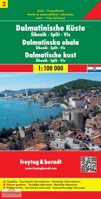 2 DALMATIAN COAST | Freytag & Berndt road map