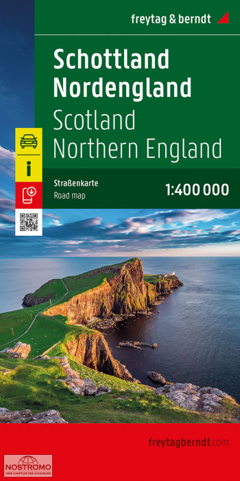 ÉCOSSE - ANGLETERRE NORD | carte routière Freytag & Berndt
