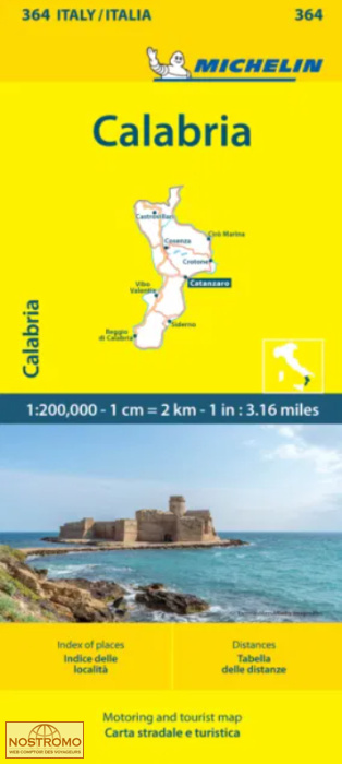 364 CALABRIA | Michelin road map
