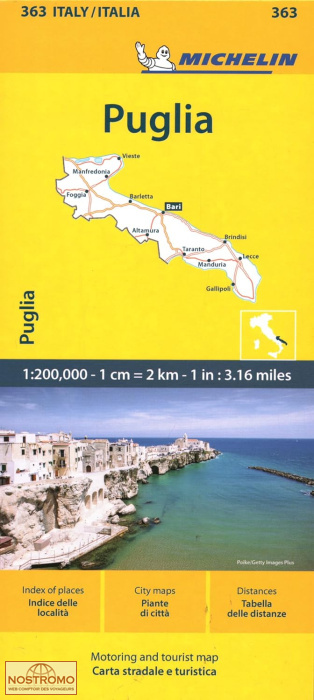 363 APULIA | Michelin road map