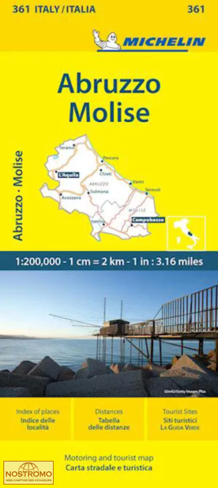 361 ABRUZZO - MOLISE | Michelin road map