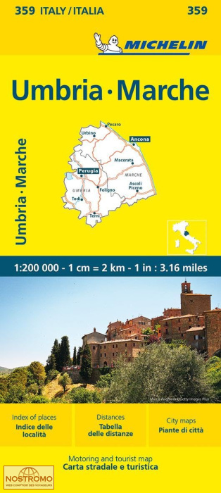 359 UMBRIA - MARCHE | Michelin road map