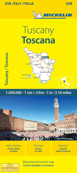 358 TOSCANE | carte routière Michelin
