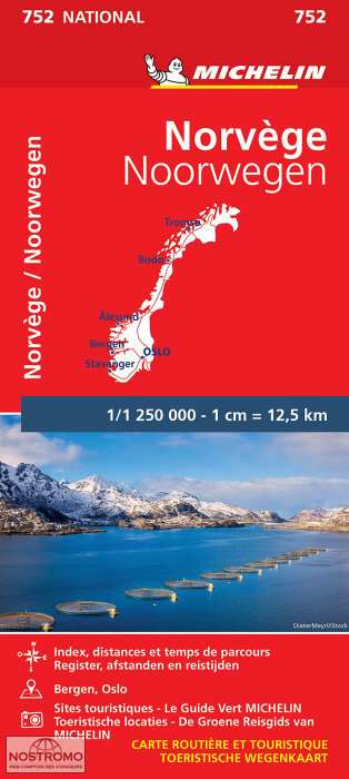 NORWAY 752 | Michelin road map