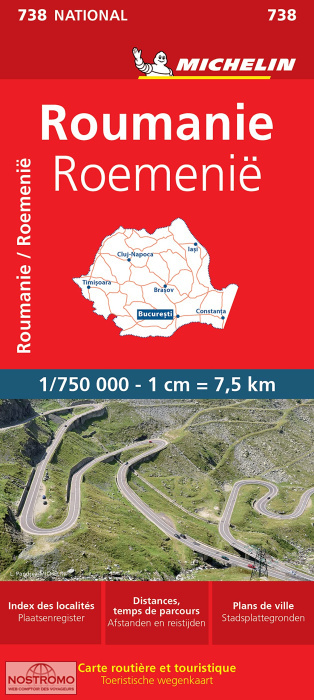 ROUMANIE 738 | carte routière Michelin