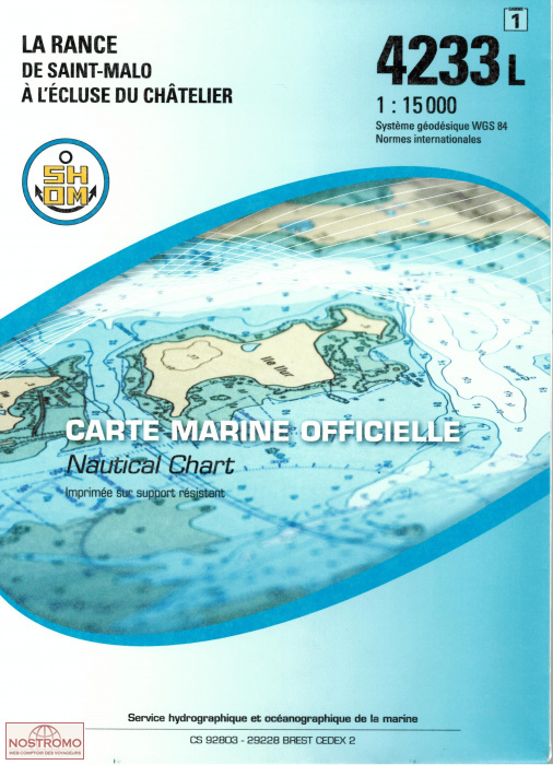 4233L THE RANCE RIVE | SHOM nautical chart