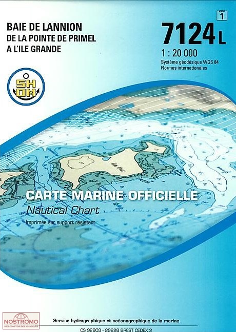 7124L BAY OF LANNION | SHOM nautical chart