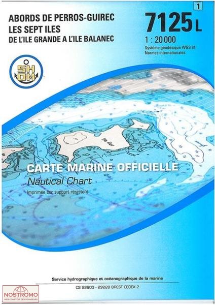 7125L AROUND PERROS-GUIREC | SHOM nautical chart