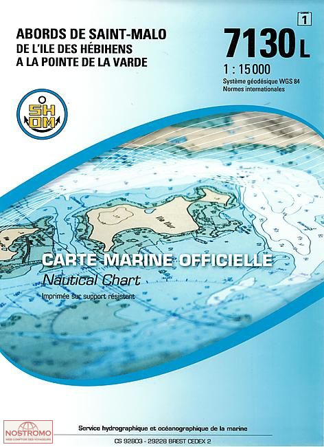 7130L AROUND SAINT-MALO | SHOM nautical chart