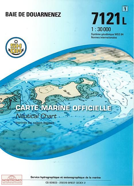 7121L BAY OF DOUARNENEZ | SHOM nautical chart