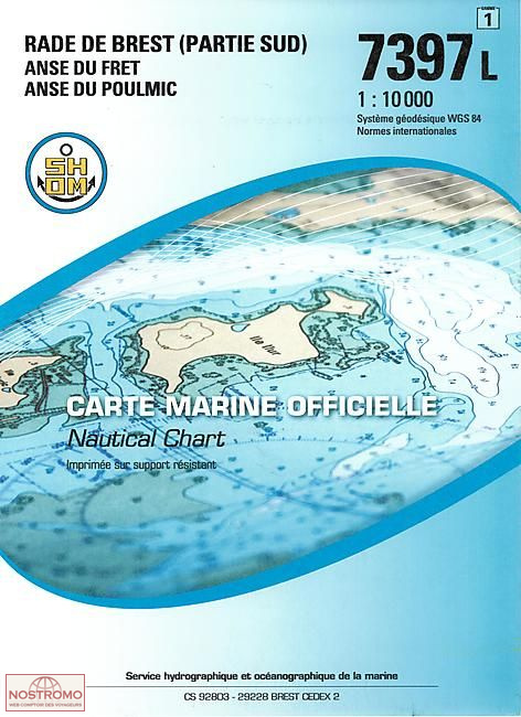 7397L HARBOUR OF BREST (SOUTH PART) | SHOM nautical chart