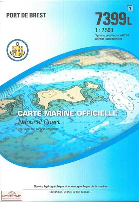 7399L HARBOUR OF BREST | SHOM nautical chart