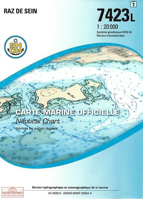 7423L RAZ DE SEIN | carte marine SHOM