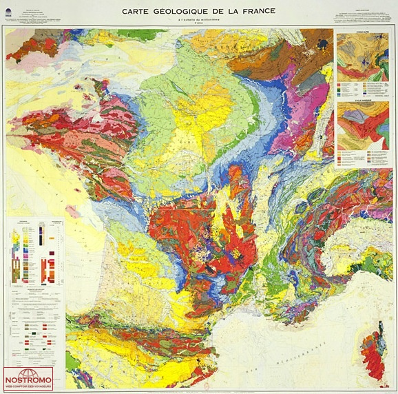 CARTE GÉOLOGIQUE DE LA FRANCE